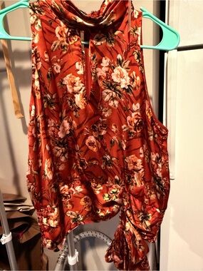Floral Rust Women's Floral Top,